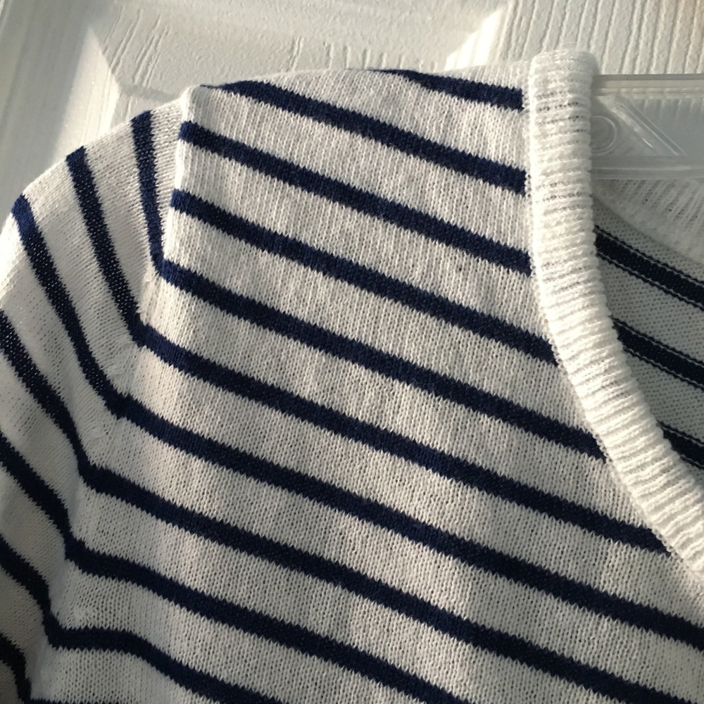 womens striped POLO sweater - Picture 4 of 6